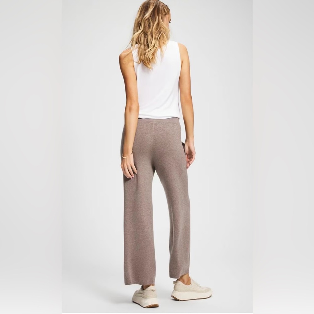 🆕 Soma Premier Knit Wide-Leg large sweater Pants in brown - Picture 2 of 10